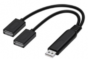 USB2.0  type A splitter male to 2 female cable power and data cable  hub cable V type and Y type optional 30cm 2M or 3M